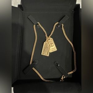 Chanel Dog Tag Necklace